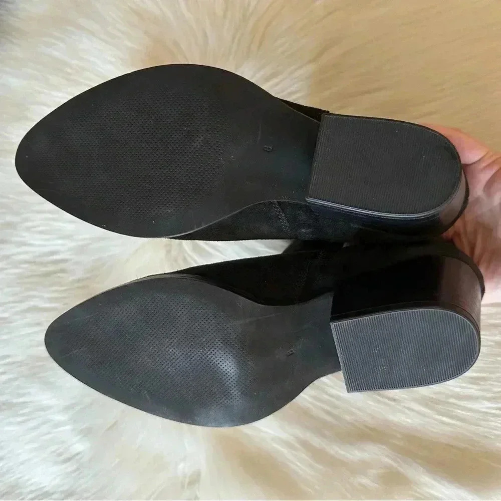 New Charly Amar Suede Leather Ankle Boots Sz 8 - Picture 8 of 9